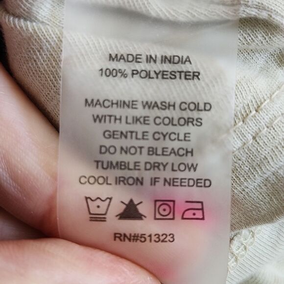 Vince Camuto black & tan plaid ruffle sleeve blouse, v-neck, M - Picture 7 of 7